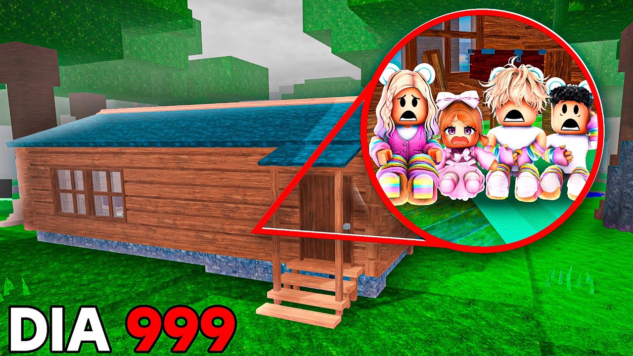 SOBREVIVENDO 99 NOITES NA FLORESTA EM UMA CABANA