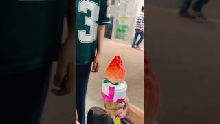 Let’s try viral strawberry ice cream#reels #shorts