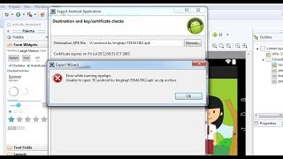 Cara Mengatasi Error While Running Zipalign Unable To Open Di Aplikasi Eclipse