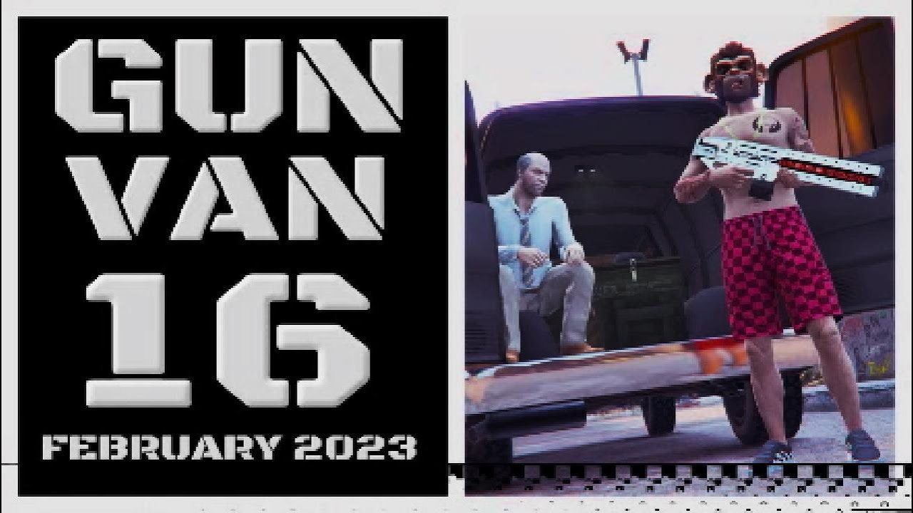 GTA 5 Online : Daily Gun Van Location 16 February 2023 : buy and unlock the RAILGUN here.