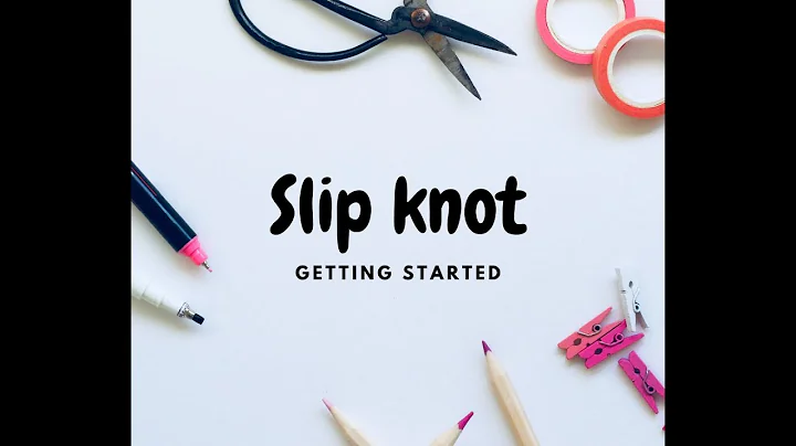 Getting started with crochet - the slip knot