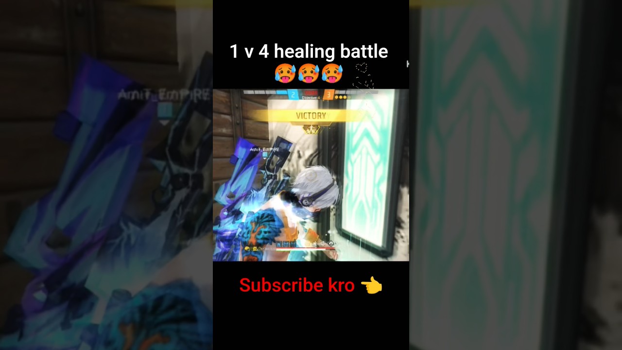 1 v 4 healing battle with orion skill. free style gameplay. 