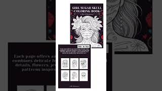 Girl Sugar Skull Coloring Book Beautiful Decorative Portraits for Relaxation and Creative Expression
