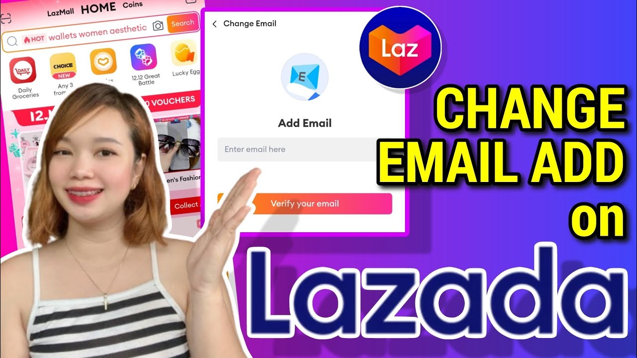 PAANO MAGPALIT NG EMAIL ADDRESS SA LAZADA | Riencyll Cabile