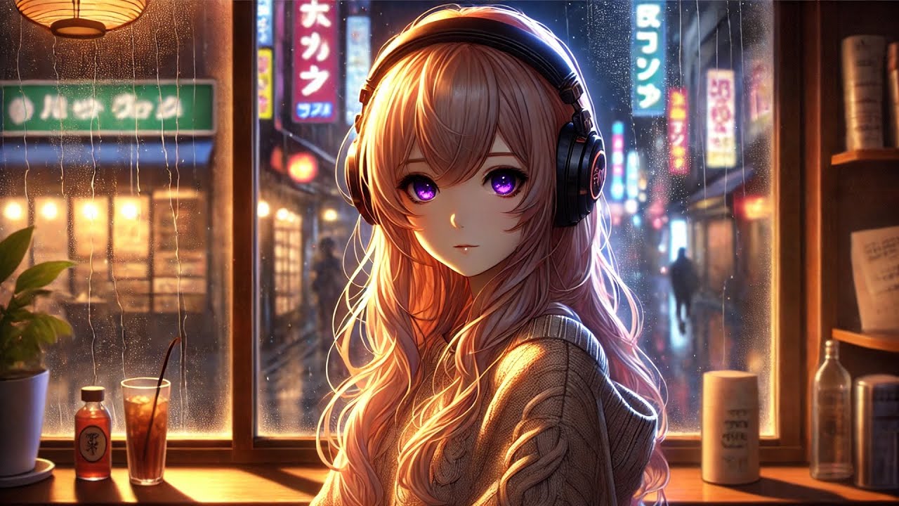 Night Streets of Japan 🌙 Cozy Lofi Rain for Sleep, Study & Stress Relief