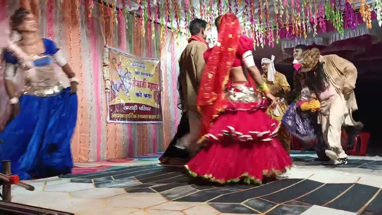 बहुत अच्छा डांस करते हुएश्री सत्य विर तेजाजी महाराज की कथा मकोडिया मण्डली द्वारा प्रोग्राम करते हुए 