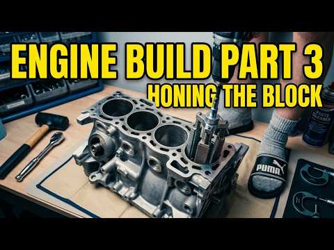 Toyota Corolla 2E Engine Build | 266 Cam | Honing the Block | Part 3