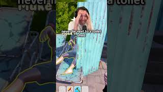 never lie next to a toilet shed in waterpark simulator #waterparksimulator #gaming #waterparksim