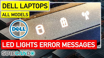 Dell Laptop Battery Light WiFi Light Blinking Hard Drive Light Stays On Error Message Solution