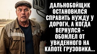 видео: Дальнобойщик остановился справить нужду, а когда вернулся обомлел от увиденного на капоте грузовика картинка: Дальнобойщик остановился справить нужду, а когда вернулся обомлел от увиденного на капоте грузовика