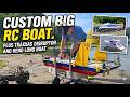 Custom Big Rc Boat + Traxxas disruptor + HengLong Boat