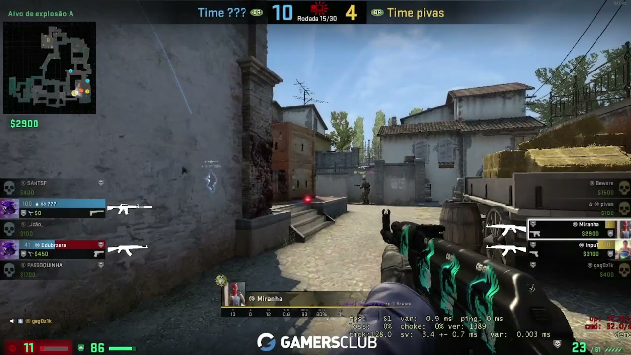 Miranha e Input 2x3 - CS GO Clutch - YouTube
