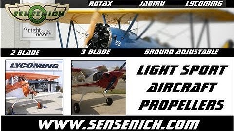 Sensenich Propellers, Sensenich ground adjustable light sport aircraft propellers.