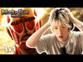 i was NOT ready for this… (first time watching attack on titan ep 1)