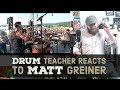 Drum Teacher Reacts to Matt Greiner - August Burns Red - 11th Hour - Episode 108