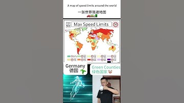 A map of speed limits around the world #funny #compare