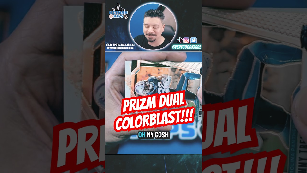 PRIZM DUAL COLORBLAST ACHIEVED! What a beautiful card! 