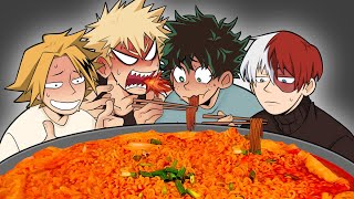 Mha Voice Actors Vs The Iest Korean Noodles Challenge
