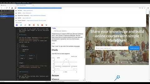 Demo: Using the Beaker-Browser to create and share LiaScript-courses