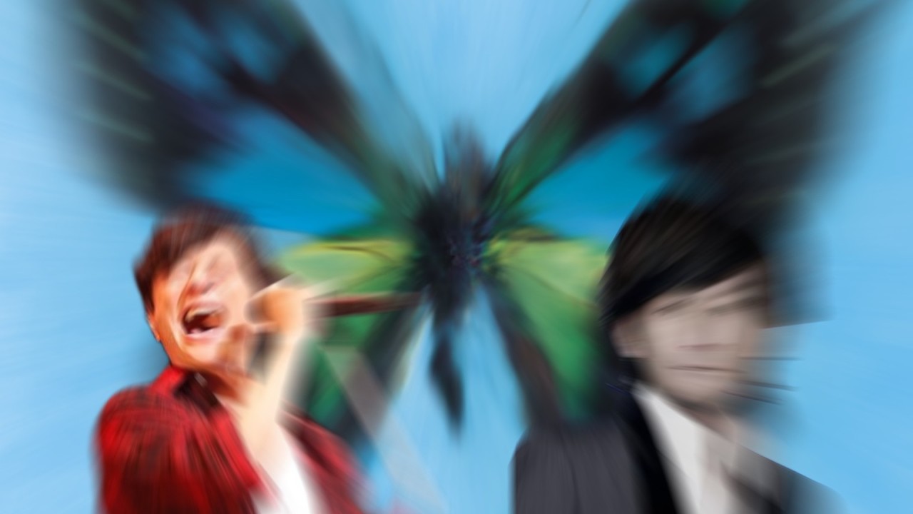 「た」と言ったら加速してしまうアゲハ蝶