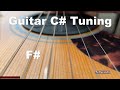 COOL C# Tuning - QUICKLY Tune Guitar - NO TALKING
