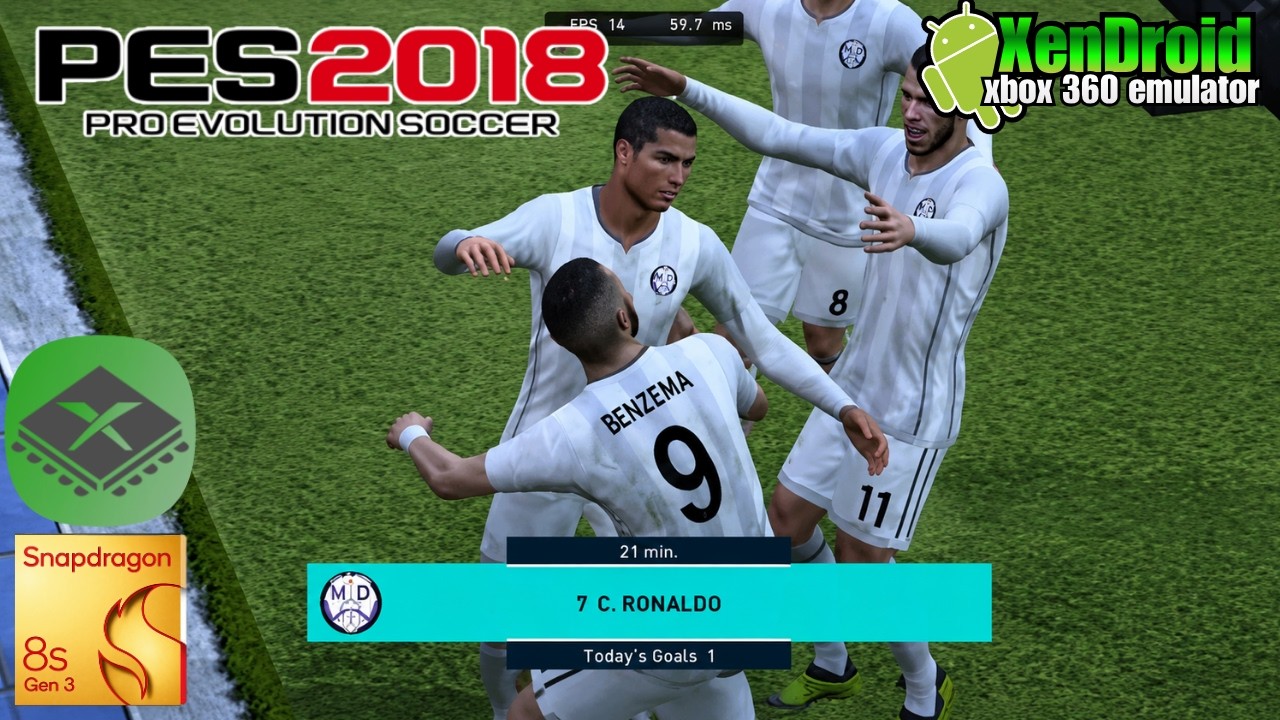 PES 2018 on Android | XenDroid | xbox 360 emulator Tested on SD 8s