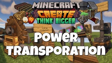 Minecraft Create Mod Tutorial - Power Transportation Ep 35