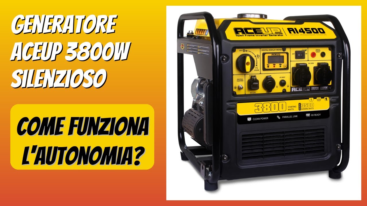 RECENSIONE (2025) : Generatore Aceup 3800W Silenzioso. DETTAGLI
