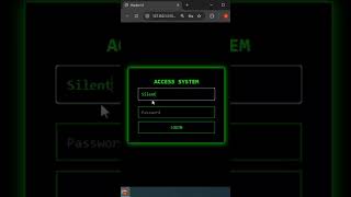 This Hacker UI Looks Illegal 😈 (HTML CSS JS) #hacker #hacks #css #viral #shorts