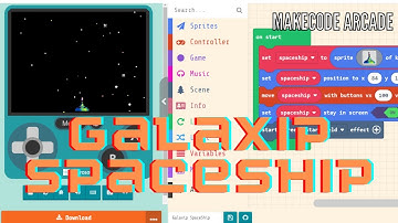 Create a Galaxip Spaceship in MakeCode Arcade