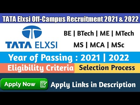 Tata Elxsi Recruitment 2021,2022 | Latest Exam Pattern | Selection ...