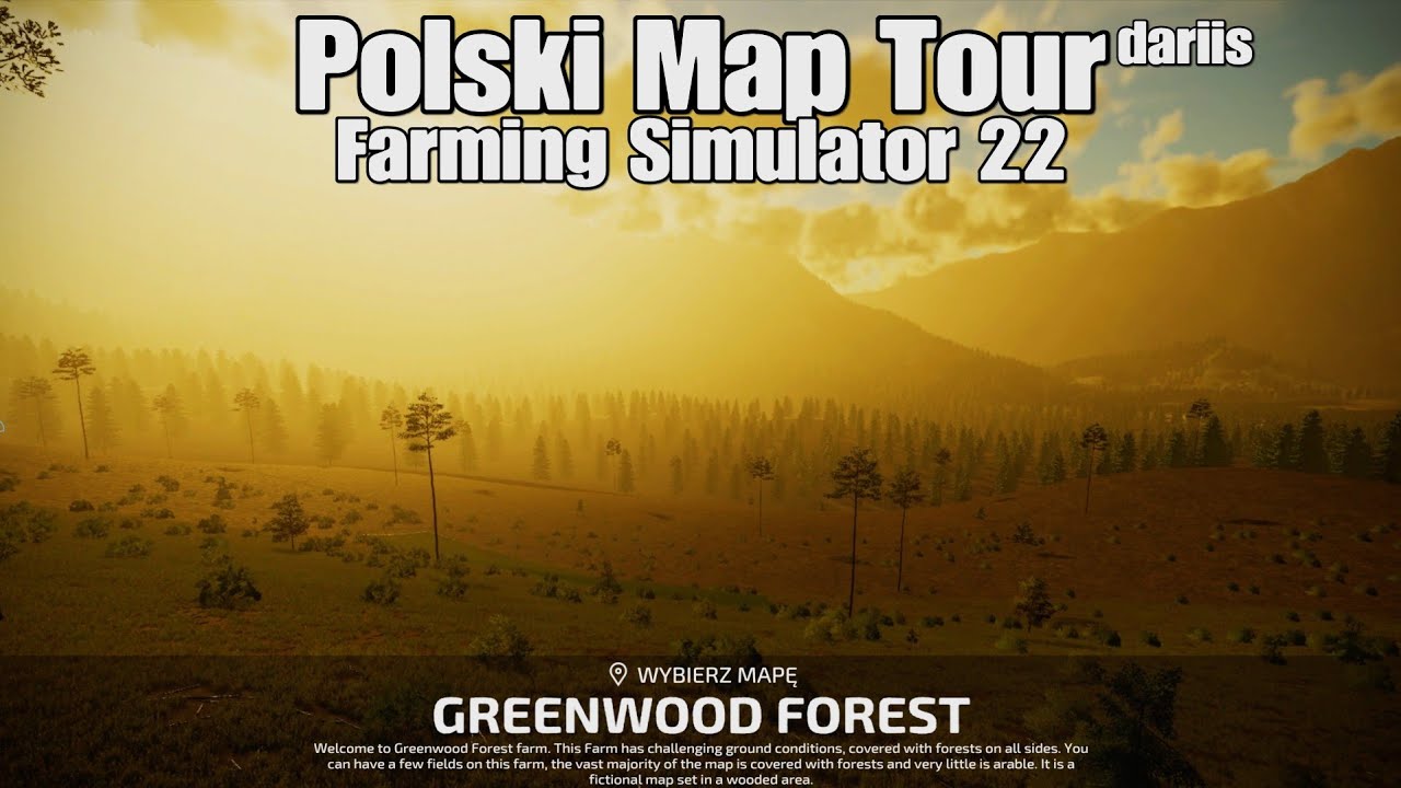 Greenwood Forest- Polski Map Tour- 4K-  konsole- Farming Simulator 22/PS5