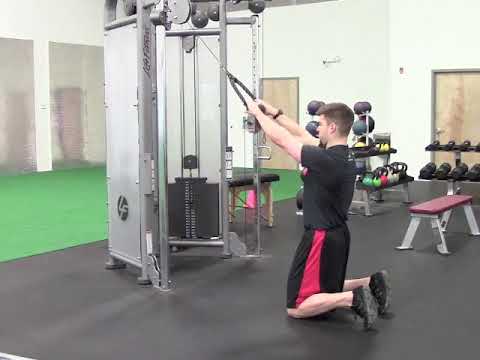 Tall Kneeling Cable Face Pull with External Rotation