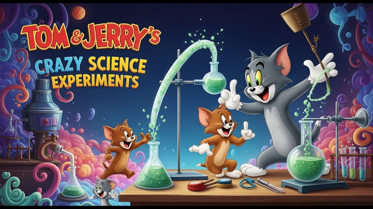 Tim Tom Science Explosion 🔬🧪 Tom & Jerry's Crazy Science Experiments! ⚡🐭🐱 - YouTube