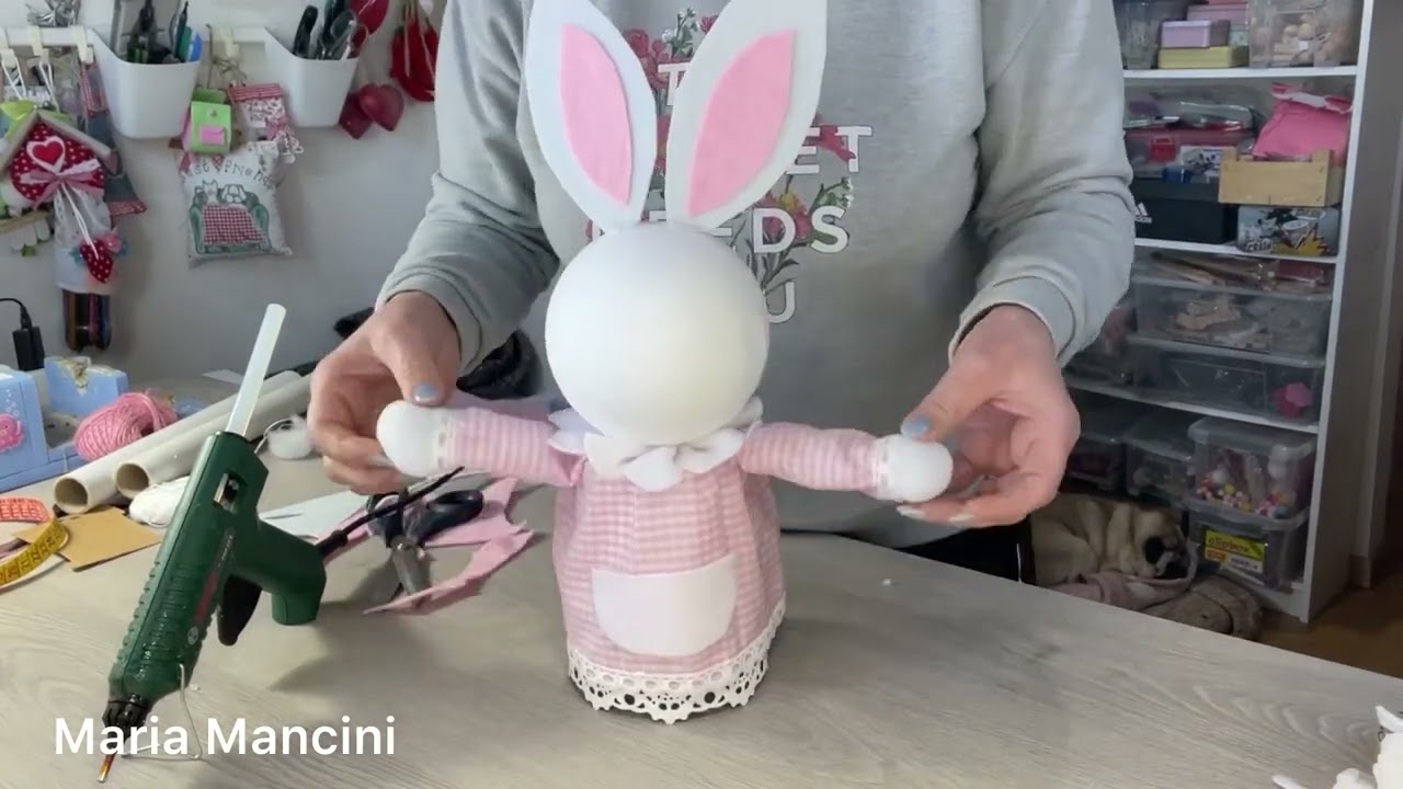TUTORIAL coniglio gigante con riciclo