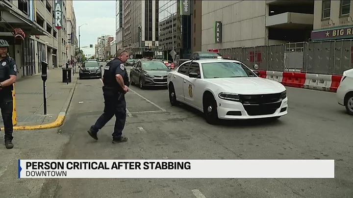 1 in critical condition after downtown Indianapolis stabbing