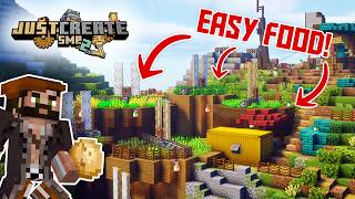 I built EASY food farms in Create Mod! Just Create 2: Ep 3