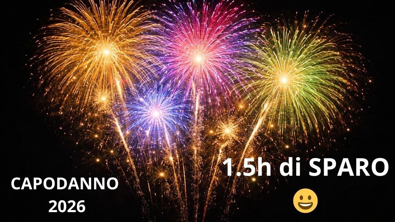SPETTACOLO PIROTECNICO CAPODANNO 2026 - COMPILATION BOTTI e FUOCHI ARTIFICIO