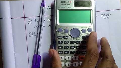 Newton Rapshon method using Calculator in Bangla