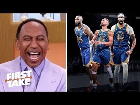 FIRST TAKE | "GSW are title contender" - Stephen A. on Warriors are trying to sign LeBron TODAY