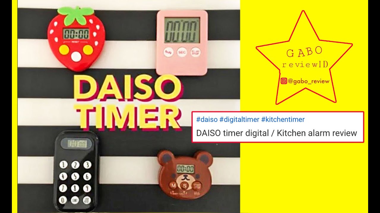 [SUB] DAISO timer digital / Kitchen alarm review YouTube