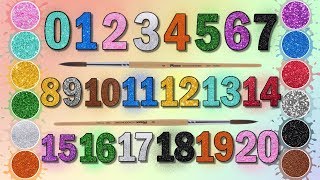 ✨Learn Glitter Numbers 0 To 20 | Coloring For Kids | Coloring & Drawing | Kids Color Show screenshot 2