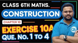 Live || Class 6 Maths | RS Aggarwal Chapter 10 Construction | Exercise 10A Q1 to Q4 | Step-by-Step screenshot 5