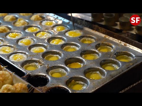 世界最小的鳥蛋—台灣夜市小吃 The SMALLEST Fried Egg -Taiwanese Street Food