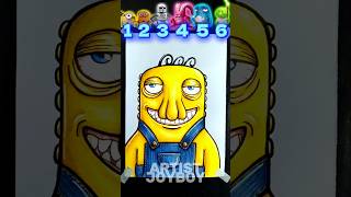 Drawing New Minion Character from Minions and Monsters Part-2 #trending #drawing #art #shorts
