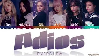 EVERGLOW (에버글로우) - 'ADIOS' Lyrics [Color Coded_Han_Rom_Eng] chords