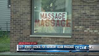 City denies license for Harmony Asian Massage