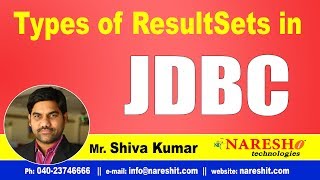 JDBC Tutorials | What are the Types of ResultSets | Advanced Java | Mr.Shiva Kumar