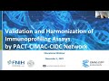 Webinar Validation and Harmonization of Immunoprofiling Assays by PACT CIMAC CIDC