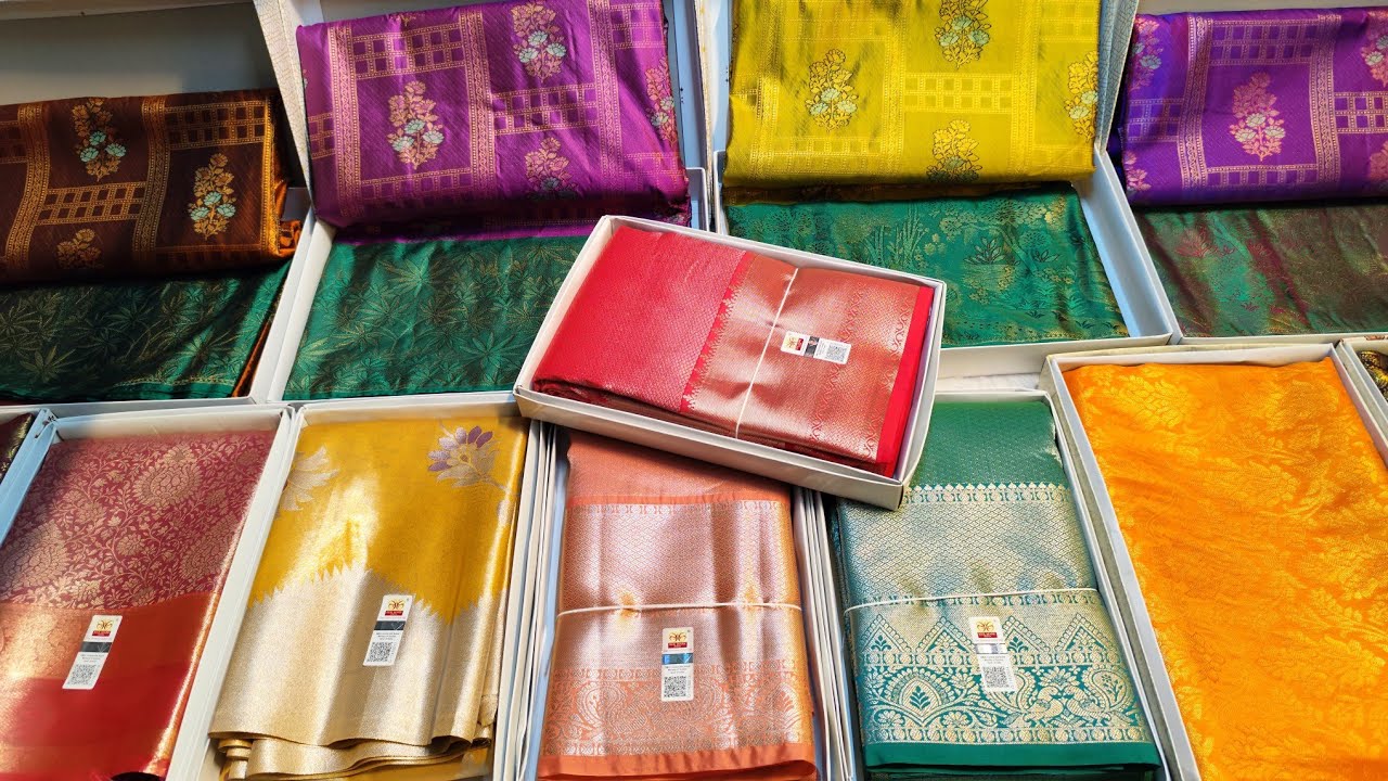 🌟Silk Mark Certified🌟Pure silk 🌟 Kanchipuram wedding saree 🌟 Tissue silk 🌟 Resham Pattu sarees 🌟